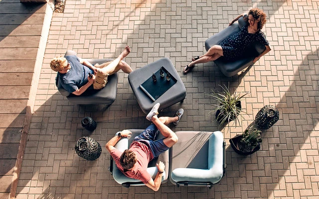 One Bar Element 2 Aufblasbarer Sessel / Sitzelement Light Grey / Green 6 One Bar Element 2 Aufblasbarer Sessel / Sitzelement Light Grey / Green – Bild 4