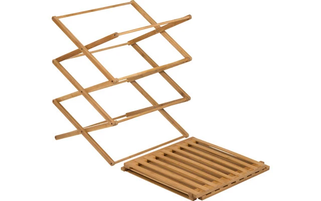 Bo-Camp Urban Outdoor Fitzroy Bambus Faltschrank 4 Fächer 4 Bo-Camp Urban Outdoor Fitzroy Bambus Faltschrank 4 Fächer – Bild 2