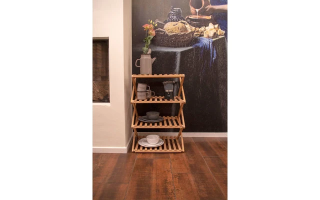 Bo-Camp Urban Outdoor Fitzroy Bambus Faltschrank 4 Fächer 6 Bo-Camp Urban Outdoor Fitzroy Bambus Faltschrank 4 Fächer – Bild 4